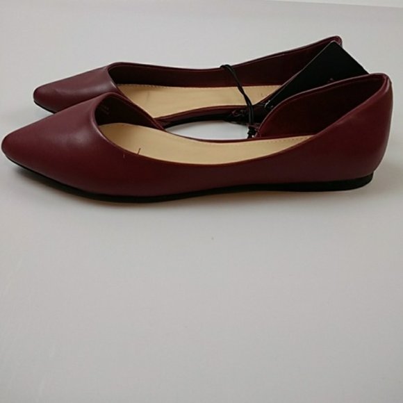 Early Black Friday! Red pointed toe flats - Size 5.5 - Picture 3 of 5